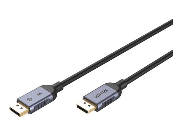 Unitek - DisplayPort-kabel - DisplayPort (hane) till DisplayPort (hane) - DisplayPort 1.4 - 1 m - 4K120Hz stöd, 8K60Hz stöd, 2K240 Hz (2560 x 1440)...