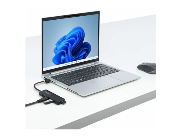 Startech 4-Port USB-A Hub, 5Gbps, Bus Powered, Small Travel Mini Hub - Hub - 4 x USB 3.2 Gen 1 - stasjonær