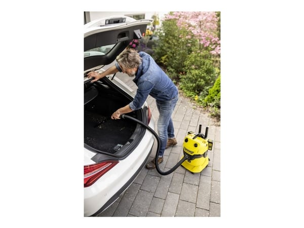 Kärcher WD 4-18 Dual - Støvsuger - kanister - pose / uten pose - gul - ingen batteri, ingen lader