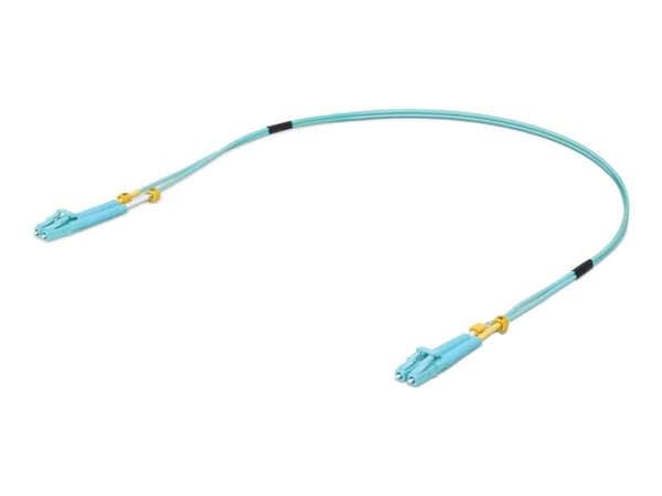 Ubiquiti UniFi - Koblingskabel - LC multimodus (hann) til LC multimodus (hann) - 0.5 m - fiberoptisk - dupleks - 50 / 125 mikroner - OM3 - turkis