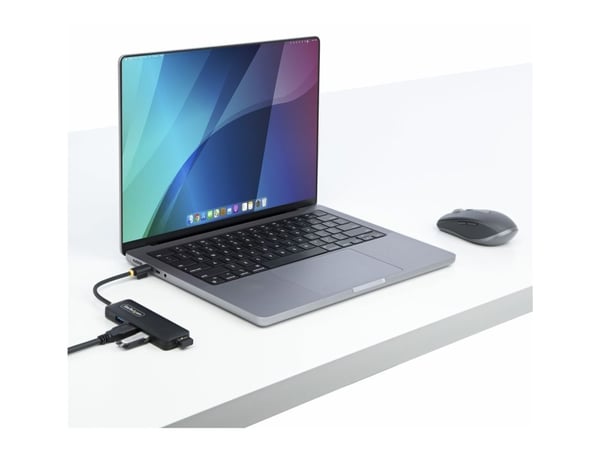 Startech 4-Port USB-C Hub, 5Gbps, USB-C to 4x USB-A, Bus Powered - Hub - 4 x USB 3.2 Gen 1 - stasjonær
