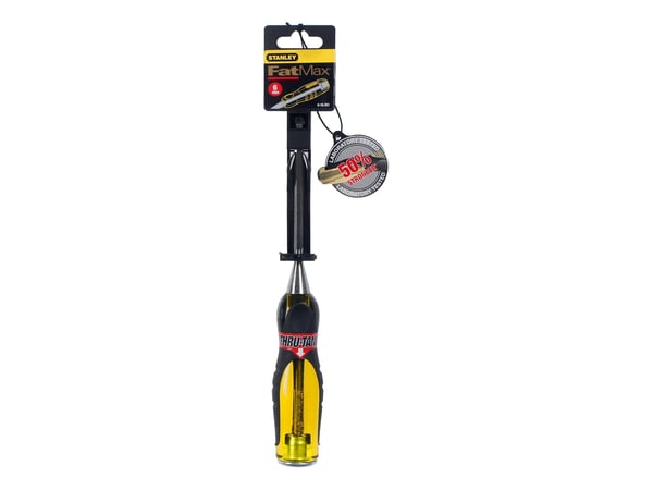 Stanley FATMAX 0-16-251, Bred meisel, Kromvanadiumstål, Sort, Gult, Metall, Plast, Gummi, 6 mm, 12,5 cm