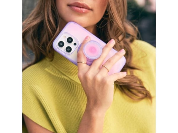 PopSockets Aura, Grep, Rosa, Lilla, Ingen mønster, Apple, iPhone 12+, 1 stykker