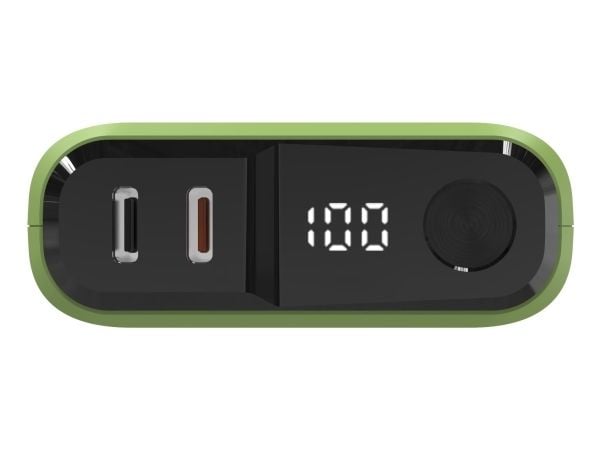 RealPower PB-10000C PD+, 10000 mAh, lysegrønn