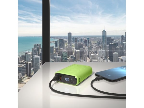 RealPower PB-10000C PD+, 10000 mAh, lysegrønn