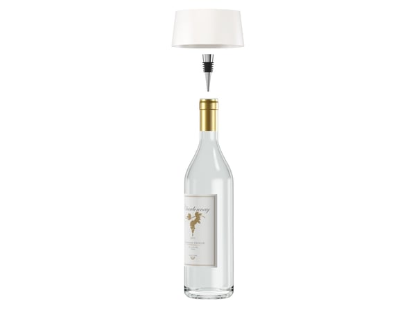 RealPower LED solar bordlampe dimbar med batteri, baltas