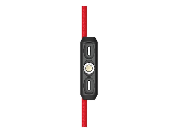 RealPower Magentic kaapeli,1m,2x magneettinen,punainen sovittimilla varustettuna