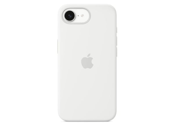 Apple - Baksidedeksel for mobiltelefon - silikon - hvit - for iPhone 16e