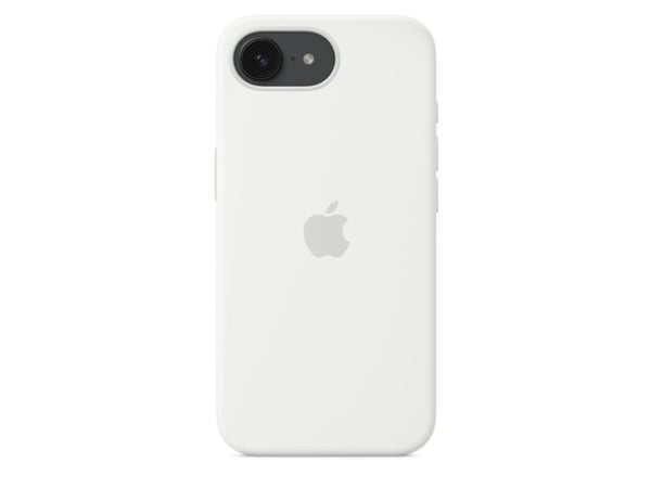 Apple - Baksidedeksel for mobiltelefon - silikon - hvit - for iPhone 16e