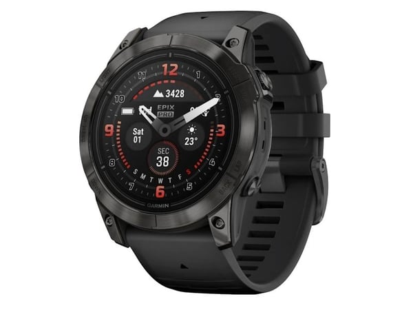 Garmin Epix Pro (Gen 2) 51 Sapphire Carbon Harmaa