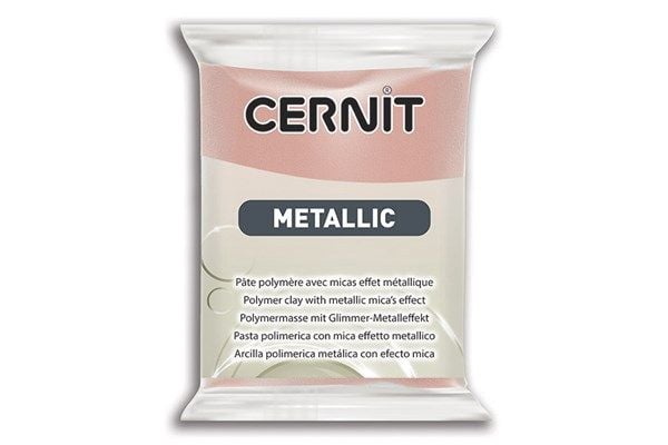 The Clay and Paint Factory Modelina Cernit metallisk rosa-gull