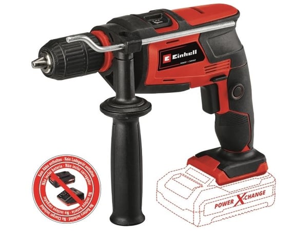 Einhell TC-ID 18 Li - Solo, Boremaskin med pistolgrep, Svart, Rød, 1,3 cm, 260 RPM, 2,5 cm, 1 cm - SOLO