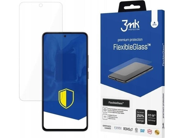 3MK FlexibleGlass, Redmi, 13 4G, Antibakteerinen, Ei kaadu, Iskunkestävä, Naarmuuntumisenkestävä, Putoamisenkestävä, 1 kpl