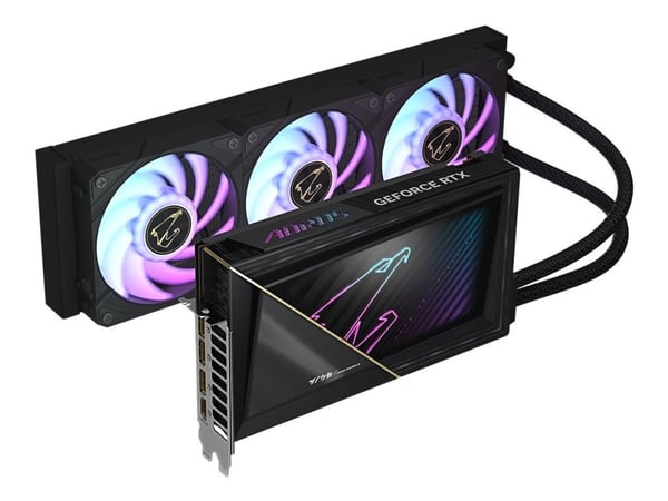 GIGABYTE AORUS GeForce RTX 5080 XTREME WATERFORCE 16G, GeForce RTX 5080, 16 GB, GDDR7, 256 bittiä, 7680 x 4320 pikseliä, PCI Express x16 5.0