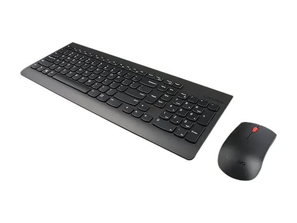 Lenovo Essential Wireless Combo Gen 2 - Sats med tangentbord och mus - trådlös - 2.4 GHz - tysk - svart