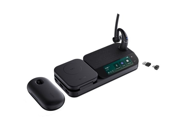 Yealink BH71 Series Workstation Pro - Hodesett - i øret - over-øret-montering - Bluetooth - trådløs - USB-A via Bluetooth-adapter - Certified for M...