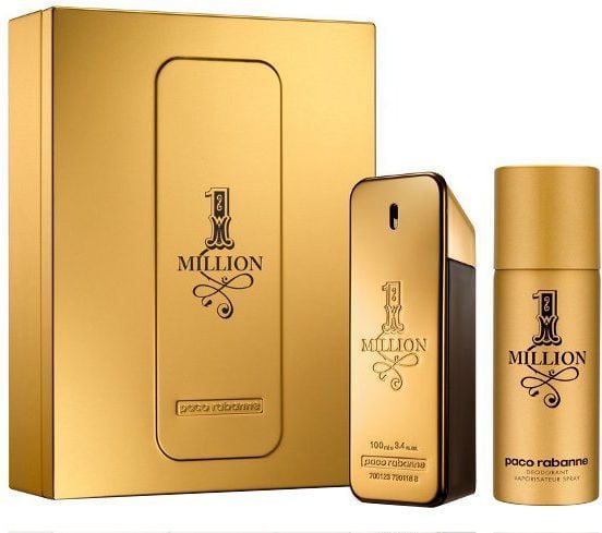 Paco Rabanne 1 Million Eau De Toilette 100ml And Deospray 150ml Set