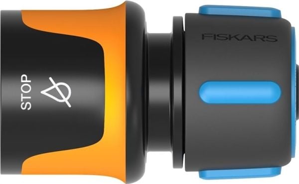 Fiskars 1027079, Slangekontakt, 1/2", Hunkjønn/Hunkjønn, Sort, Blå, Gult