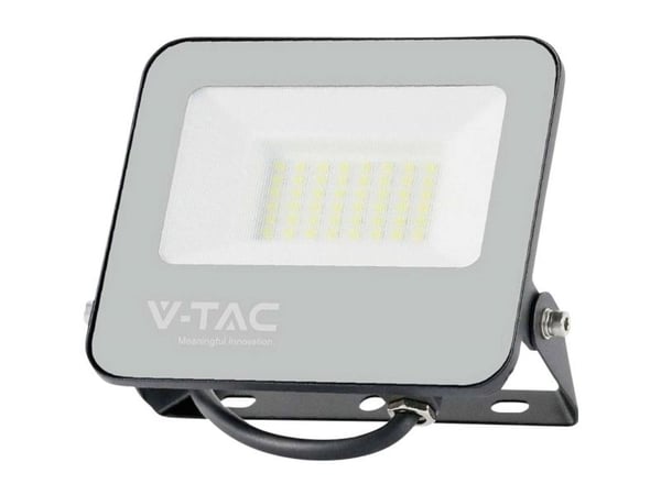 V-TAC LED-projektør 30W Samsung-chip sort 160 lm/W VT-44031 4000K 4800 lm 5 års garanti