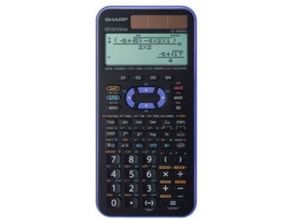 Sharp EL-W506TBSL, Desktop, Vitenskaplig, 2 linjer, Solar, Sort