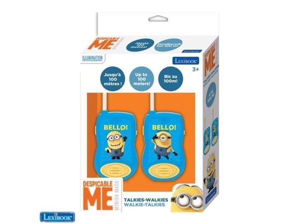 Lexibook TW12DES, Walkie-talkie for barn, 3 år, 15 g, blå, gul