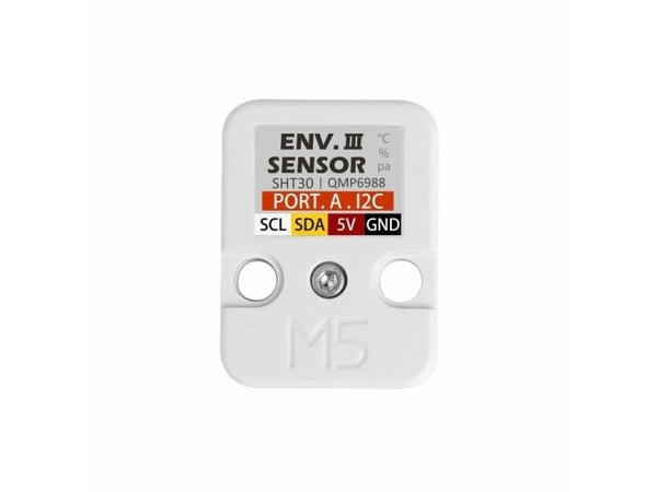 M5Stack ENV III U001-C, Miljösensor, M5Stack, Röd, Vit, 0 - 40 ° C, 24,2 mm, 32,2 mm