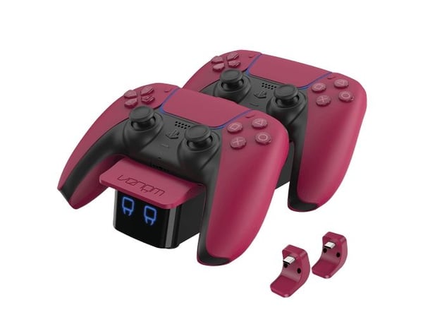 Venom PS5, Dockningsstation, PlayStation 5, Svart, Röd, Kabel, 1 m, USB