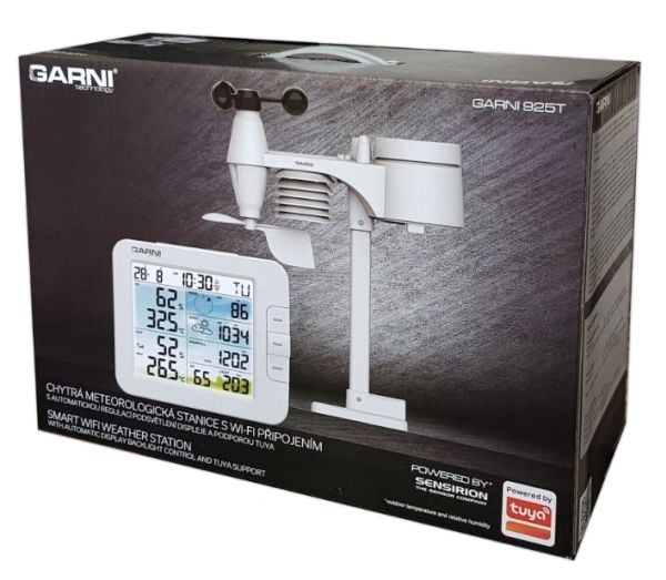 GARNI 925T, Hvit, Anemometer (vindhastighet), Inne Barometer, Inne hygrometer, Inne Termometer, Utendørs Barometer,..., Barometer, Hygrometer, Nedb...