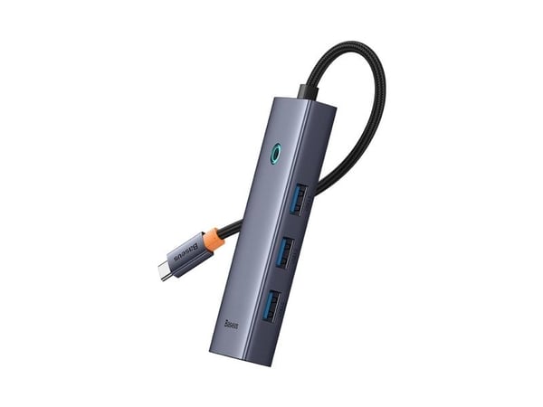 4in1 Hub Baseus UltraJoy USB-C USB 3.0:aan (harmaa tila)