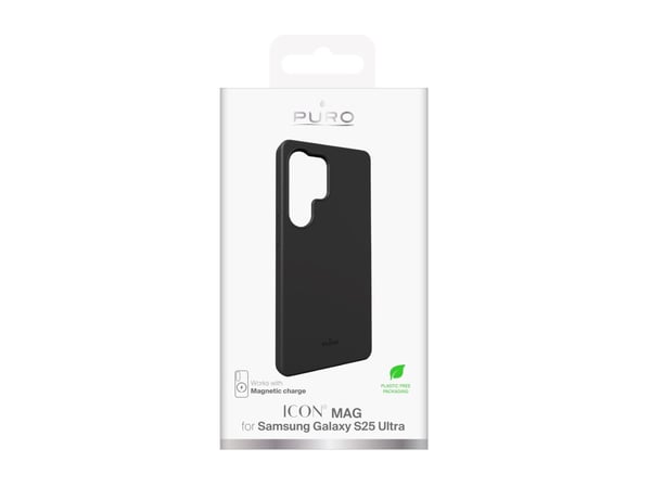 PURO PUSGS25UICONMAGBLK, Omslag, Samsung, Galaxy S25 Ultra, 17,5 cm (6.9"), Svart