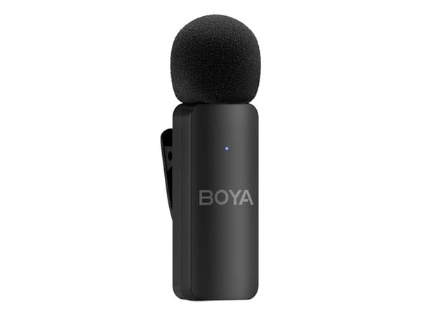 BOYA BY-V4, Mikrofon med klemme, 20 - 20000 Hz, 16 bit, 48 kHz, 80 dB, Trådløs