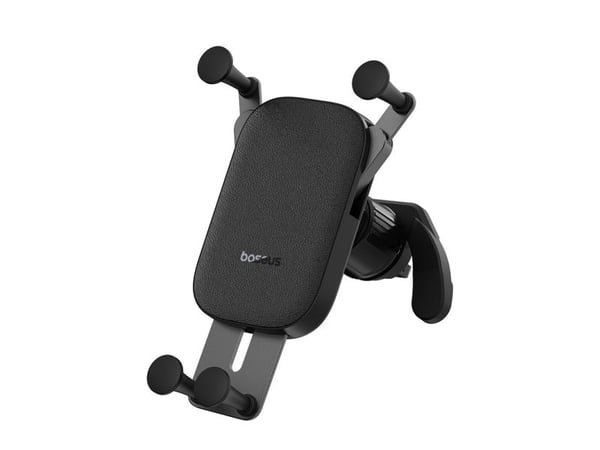 Baseus UltraControl Mega, musta, Akryylinitriilibutadieenistyreeni (ABS), Alumiini, PU nahka, 360°, HUAWEI/Samsung/OPPO/VIVO/Xiaomi, 1 kpl