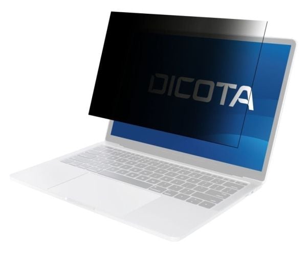 DICOTA - Personvernfilter for skjerm - universell - 2-veis - klebemiddel - 15.6" - svart