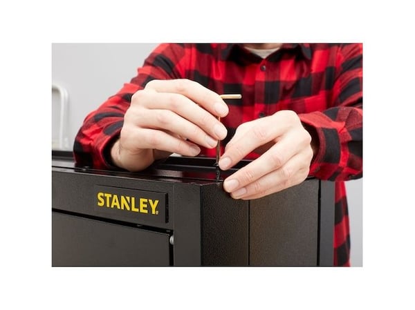 Stanley STST97599-1, Veggmonterbar hylle, Sort