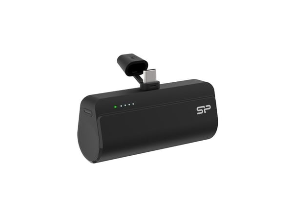Silicon Power Power Bank QD50 - Strømbank - 5000 mAh - 20 watt - 3 A - PD, QC 3.0, QC 4.0 (USB-C) - svart