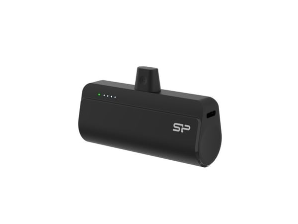 Silicon Power Power Bank QD50 - Strømbank - 5000 mAh - 20 watt - 3 A - PD, QC 3.0, QC 4.0 (USB-C) - svart