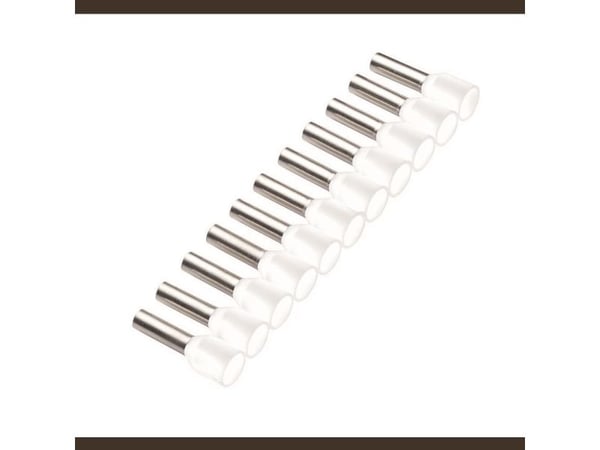Cimco 18 4460 Kaapelikengät 0,50 mm² Osittain eristetty Valkoinen 500 kpl