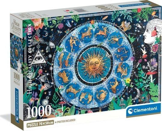 Clementoni 1000 pcs. CB HQC Astrological Chart, 14 vuosi/vuosia