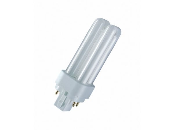 OSRAM DULUX D/E - Ej inbyggt kompakt lysrör - form: T12X2 - G24q-1 - 13.7 W - klass G - varmt vitt ljus - 3000 K
