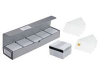 Evolis Classic Blank Cards - Polyvinylklorid (PVC) - 20 milli-incher - hvit - 100 kort kort (en pakke 5) - for Evolis Dualys Basic, Dualys Mag ISO,...