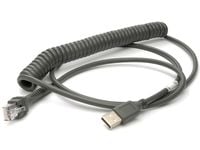 Zebra - USB-kabel - USB - 2.7 m - rullet sammen - for Symbol LS2208, LS4208, LS4278; Zebra VC80X