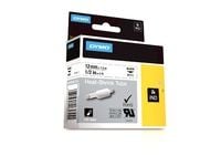 DYMO - Polyolefin - svart på hvitt - Rull (1,2 cm x 1,5 m) 1 rull(er) hylser - for Rhino 4200, 6000, 6000 Hard Case Kit
