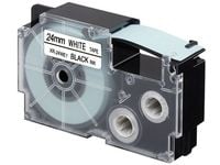 Casio XR-24WE1, Musta valkoisella, Musta, 2,4 cm, 8 m, Laatikko