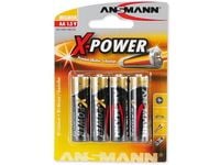 ANSMANN X-POWER Mignon AA - Batteri 4 x AA-type - Alkalisk
