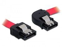 DeLOCK SATA 30cm, 0,3 m, Uros/uros, Punainen