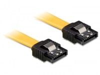 DeLOCK 0.2m SATA M/M, 0,2 m, Uros/uros, Keltainen