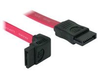 DeLOCK SATA Cable - 0.22m, 0,22 m, SATA II, Punainen