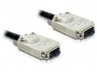 Delock - SAS ekstern kabel - 4-spors - 4 x InfiniBand (hann) til 4 x InfiniBand (hann) - 1 m
