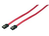 LogiLink SATA 0.3m, 0,3 m, SATA II, Hankjønn/hankjønn, Rød, Rett, Rett