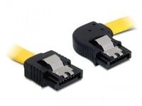 DeLOCK 0.5m SATA M/M, 0,5 m, Uros/uros, Keltainen